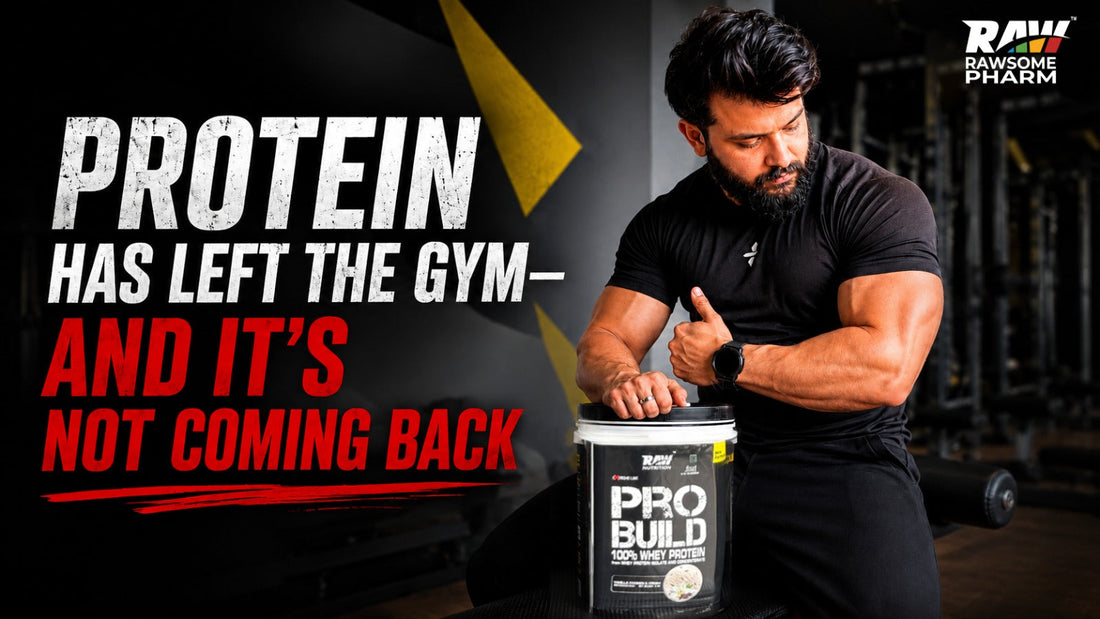 Rawsome Pharm Pro Build 100% Whey Protein powder for weight management and healthy aging