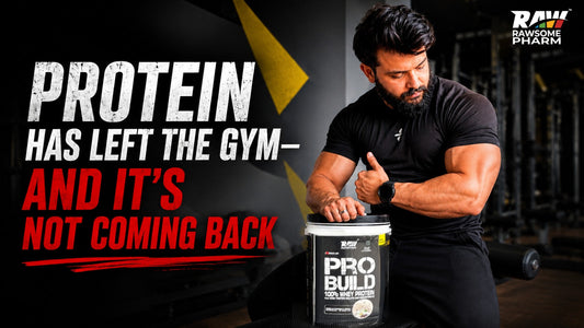 Rawsome Pharm Pro Build 100% Whey Protein powder for weight management and healthy aging