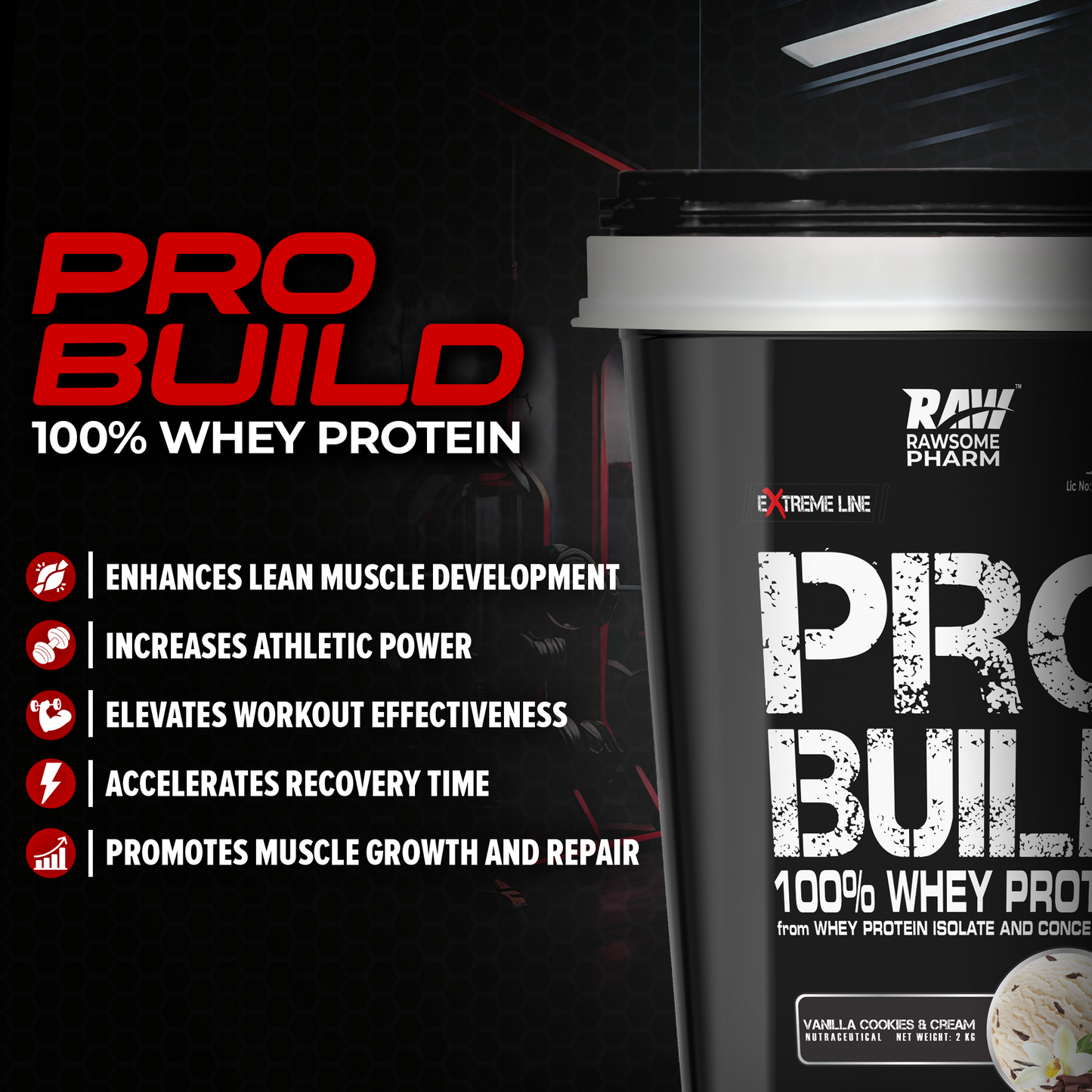 PRO BUILD 100% WHEY PROTEIN